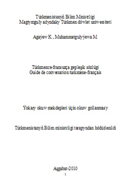 Türkmençe-fransuzça gepleşik sözlügi
